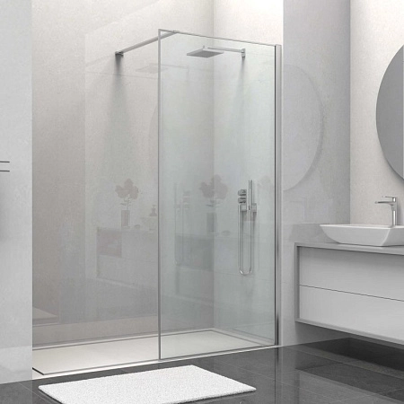 Душевая перегородка Vincea Walk-In VSW-1HS800CL, 800x2000, хром, стекло прозрачное