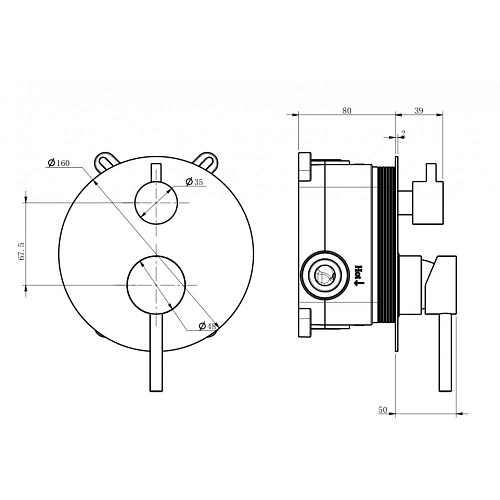 Душевая система Milacio Ultra MCU.150.GD встраиваемая, золото Душевая система Milacio Ultra MCU.150.GD встраиваемая, золото