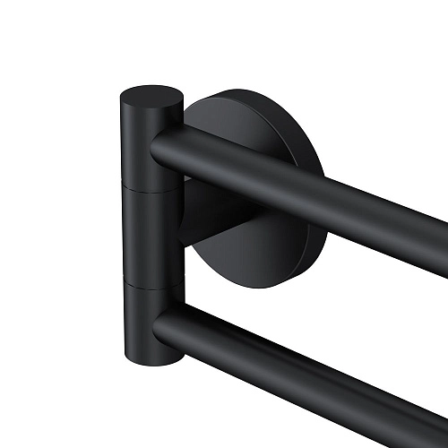 Полотенцедержатель AM.PM X-Joy A85A32622, двойная черный Полотенцедержатель AM.PM X-Joy A85A32622, двойная черный