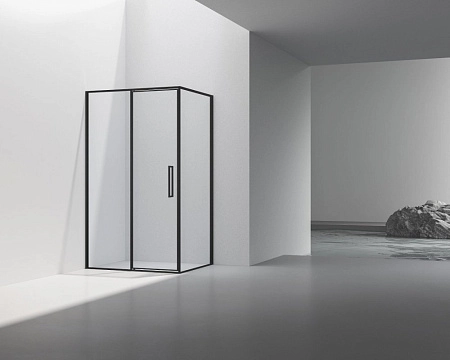 Душевой уголок Vincea Slim 8mm VSR-4SLP9012CLB, 1200x900, черный, стекло прозрачное