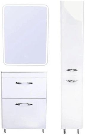 Зеркальный шкаф Style Line Каре 70x80 с подсветкой, сенсор на зеркале СС-00002275