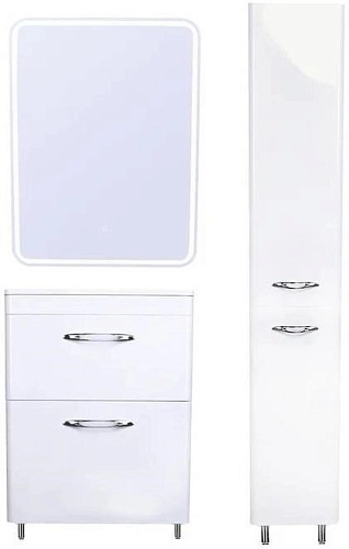 Зеркальный шкаф Style Line Каре 70x80 с подсветкой, сенсор на зеркале СС-00002275 Зеркальный шкаф Style Line Каре 70x80 с подсветкой, сенсор на зеркале СС-00002275