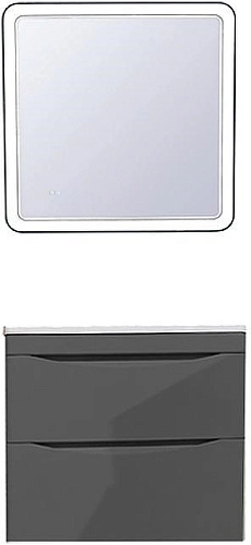 Тумба под раковину Style Line Бергамо мини 60 люкс PLUS серый СС-00002317 Тумба под раковину Style Line Бергамо мини 60 люкс PLUS серый СС-00002317