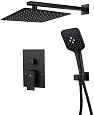 Душевая система Kaiser Sonat 34877-9 скрытого монтажа черный матовый Душевая система Kaiser Sonat 34877-9 скрытого монтажа черный матовый