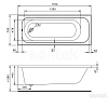 Акриловая ванна Santek Ламма 170х70 прямоугольная 1WH501747 1.WH50.1.747 Акриловая ванна Santek Ламма 170х70 прямоугольная 1WH501747 1.WH50.1.747