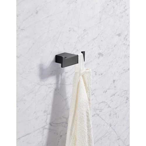 Крючок Milacio Ultra (MCU.950.MB) двойной черный матовый Крючок Milacio Ultra (MCU.950.MB) двойной черный матовый