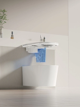 Унитаз подвесной Allen Brau Smart 4.I1001.20 с крышкой, белый, с функцией биде