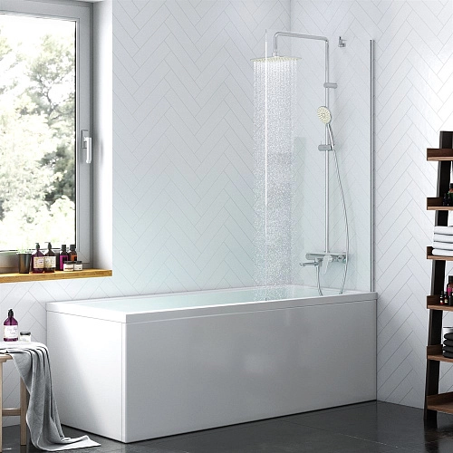 Шторка на ванну Damixa Skyline DX35WBS-080-140MT стекло неподвижное 8x800x1400мм Шторка на ванну Damixa Skyline DX35WBS-080-140MT стекло неподвижное 8x800x1400мм