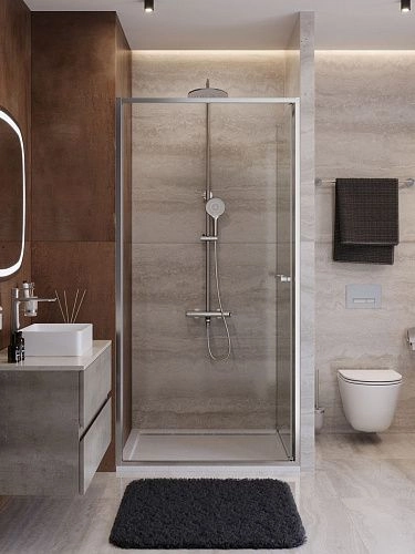 Душевая дверь CEZARES LUX-B-FS-1-90-C-CR 90 см, профиль хром, стекло прозрачное Душевая дверь CEZARES LUX-B-FS-1-90-C-CR 90 см, профиль хром, стекло прозрачное