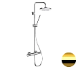 Душевая система Remer Elegance EQ32X7MMM30DO термостатическая, золото глянцевое Душевая система Remer Elegance EQ32X7MMM30DO термостатическая, золото глянцевое