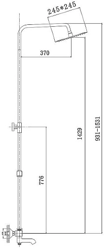 Душевая система Haiba HB2422 Душевая система Haiba HB2422
