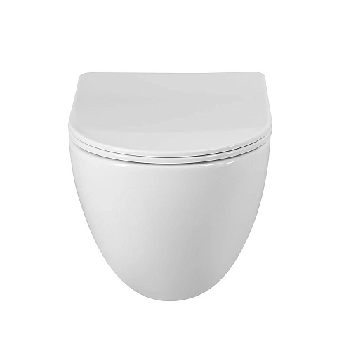 Унитаз подвесной BelBagno AMANDA-TOR BB051CH-TOR-FC/SC безободковый c сиденьем Унитаз подвесной BelBagno AMANDA-TOR BB051CH-TOR-FC/SC безободковый c сиденьем