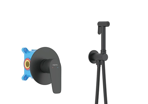 Гигиенический душ Aquatek БЕТТА AQ1119MB Черный матовый, встраиваемый Гигиенический душ Aquatek БЕТТА AQ1119MB Черный матовый, встраиваемый