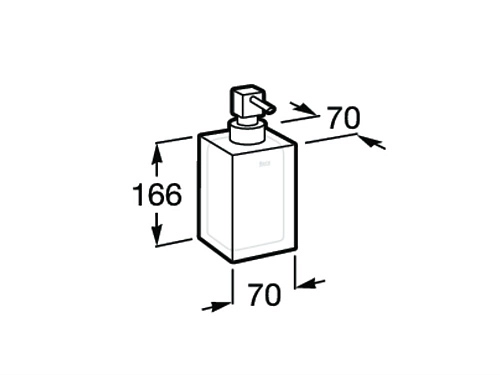 Дозатор жидкого мыла Ice крепеж без сверления 816861009 Дозатор жидкого мыла Ice крепеж без сверления 816861009