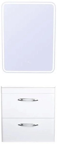 Тумба под раковину Style Line Каре 60 (2 ящ.) Люкс белая, PLUS СС-00002268 Тумба под раковину Style Line Каре 60 (2 ящ.) Люкс белая, PLUS СС-00002268