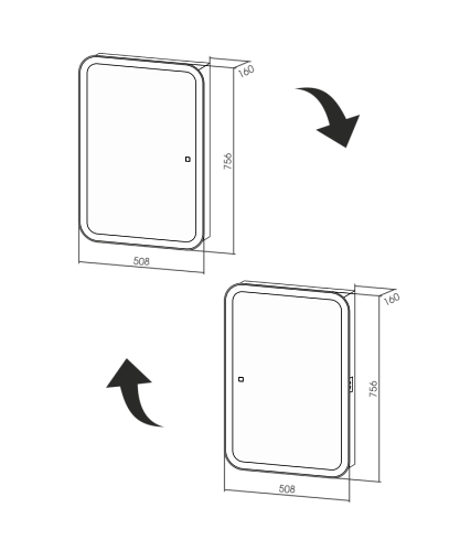 Зеркальный шкаф Silver mirrors Фиджи Flip 50 (LED-00002471) Зеркальный шкаф Silver mirrors Фиджи Flip 50 (LED-00002471)