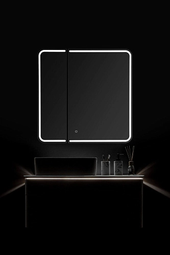 Зеркальный шкаф SILVER MIRRORS 805x800 Alliance - BLACK (LED-00002611) Зеркальный шкаф SILVER MIRRORS 805x800 Alliance - BLACK (LED-00002611)