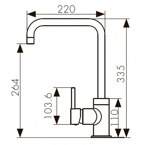 Смеситель для кухни Kaiser 26844-9 черный матовый Смеситель для кухни Kaiser 26844-9 черный матовый