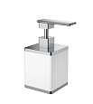 Дозатор жидкого мыла Boheme 10969-W-CR белый-хром Дозатор жидкого мыла Boheme 10969-W-CR белый-хром