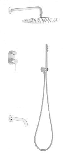 Душевая система Boheme Uno 464-2-MW скрытого монтажа матовый белый Душевая система Boheme Uno 464-2-MW скрытого монтажа матовый белый