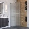 Душевая перегородка BelBagno UNO-L-1-TB-100-FL-Cr 100 см, профиль хром, стекло рифленая Душевая перегородка BelBagno UNO-L-1-TB-100-FL-Cr 100 см, профиль хром, стекло рифленая