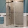 Душевая дверь BelBagno SOFT_CLOSE-1-BF-1-150-C-GM 150 см, профиль оружейная сталь, стекло прозрачное Душевая дверь BelBagno SOFT_CLOSE-1-BF-1-150-C-GM 150 см, профиль оружейная сталь, стекло прозрачное