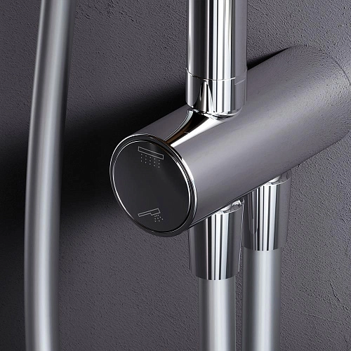 Душевая система AM.PM Gem F0790000 верхний душ d 220 мм, переключатель, хром Душевая система AM.PM Gem F0790000 верхний душ d 220 мм, переключатель, хром