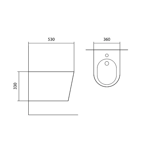 Биде подвесное Aquatek ВЕГА AQ1057-MB 530x360x330, цвет черный матовый Биде подвесное Aquatek ВЕГА AQ1057-MB 530x360x330, цвет черный матовый