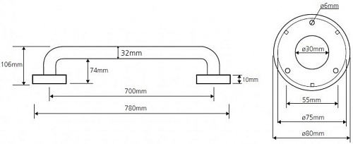 Поручень Bemeta HELP program 301100701 Поручень Bemeta HELP program 301100701