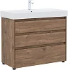 Тумба под раковину Aquanet Nova Lite 100 дуб рустикальный (3 ящика) 00302480