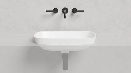 Раковина Salini MAREA 02 1802102G 598x398 полувстраиваемая S-Sense