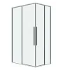 Душевой уголок GROSSMAN Galaxy 1/2.K33.01.10.10.00-1/2.K33.01.90.10.00 (100х90х195) раздвижная,хром,стекло прозрачное