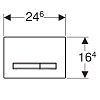 Клавиша смыва Geberit 115.788.JM.2 Sigma 50 Клавиша смыва Geberit 115.788.JM.2 Sigma 50