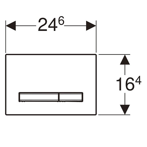 Клавиша смыва Geberit 115.788.JM.2 Sigma 50 Клавиша смыва Geberit 115.788.JM.2 Sigma 50