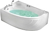 Акриловая ванна Gemy G9009 B L 150x100 угловая, асимметричная, левая, гидромассажная