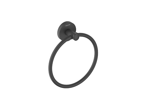 Полотенцедержатель Aquatek ОБЕРОН AQ4212MB черный матовый Полотенцедержатель Aquatek ОБЕРОН AQ4212MB черный матовый