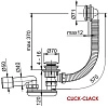 Слив-перелив Ravak ClickClack X01377 Слив-перелив Ravak ClickClack X01377