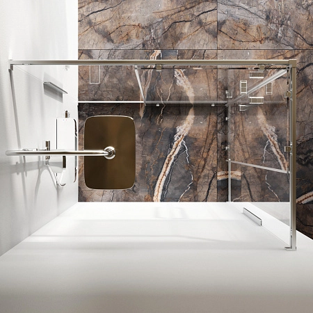 Душевой уголок AM.PM Func W84G-403-12080-MT 120х80, профиль хром матовый, стекло прозрачное