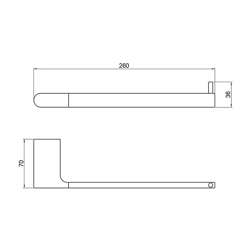 Полотенцедержатель Timo Luiro 18451/03 черный Полотенцедержатель Timo Luiro 18451/03 черный