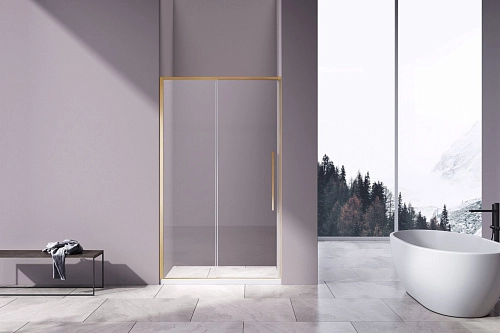 Душевая дверь Vincea Slim-N VDS-4SN130CLG, 1300, брашированное золото, стекло прозрачное Душевая дверь Vincea Slim-N VDS-4SN130CLG, 1300, брашированное золото, стекло прозрачное