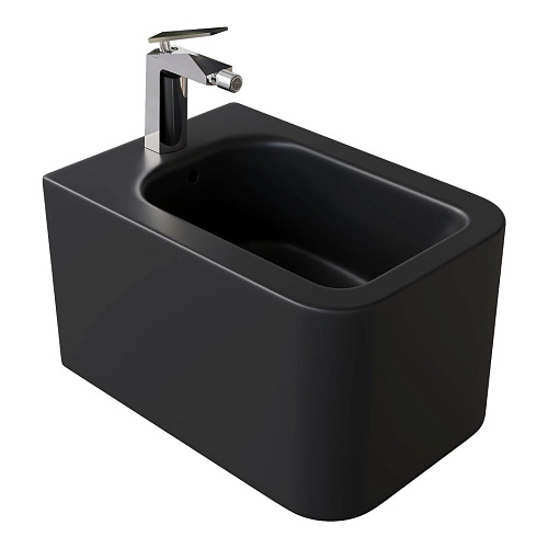 Биде подвесное Boheme Mane 970-BDT-B черный матовый Биде подвесное Boheme Mane 970-BDT-B черный матовый