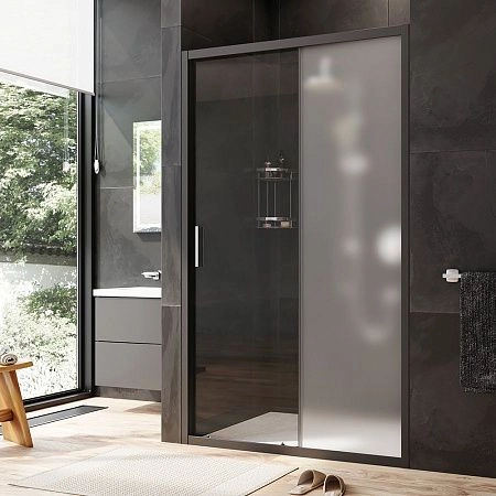 Душевая дверь AM.PM Gem W90G-120-1-195BM 120х195, стекло матовое, профиль черный матовый