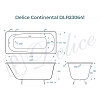 Ванна чугунная Delice Continental 130х70 DLR230641 Ванна чугунная Delice Continental 130х70 DLR230641