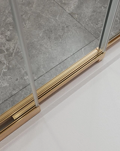 Душевой уголок CEZARES MOLVENO-AHF-31-100/90-C-BORO-IV цвет профиля брашированное золото стекло прозрачное 1000x900 мм Душевой уголок CEZARES MOLVENO-AHF-31-100/90-C-BORO-IV цвет профиля брашированное золото стекло прозрачное 1000x900 мм