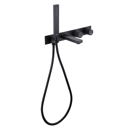 Смеситель для ванны ABBER Rund AF8730B скрытого монтажа, черный матовый