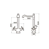 Смеситель для кухни Omoikiri Kagoshima-C OKAG-CR-35 Смеситель для кухни Omoikiri Kagoshima-C OKAG-CR-35