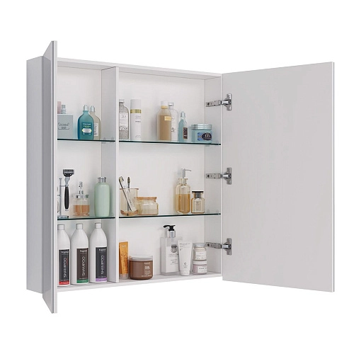 Зеркальный шкаф Lemark UNIVERSAL 80х80 см белый LM80ZS-U Зеркальный шкаф Lemark UNIVERSAL 80х80 см белый LM80ZS-U