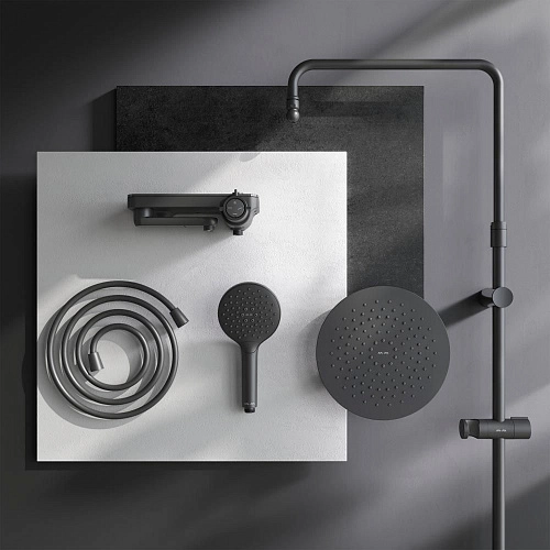 Душевая система AM.PM Like F0780722 штанга 1030-1460мм, верхний душ 220 мм Душевая система AM.PM Like F0780722 штанга 1030-1460мм, верхний душ 220 мм