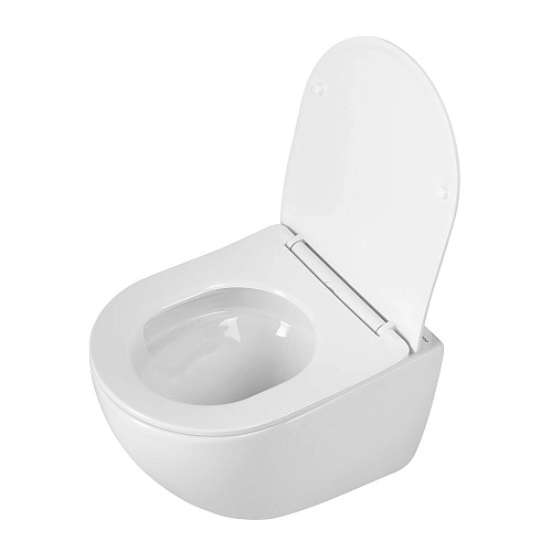 Унитаз подвесной BelBagno AMANDA-TOR BB051CH-TOR-FC/SC безободковый c сиденьем Унитаз подвесной BelBagno AMANDA-TOR BB051CH-TOR-FC/SC безободковый c сиденьем