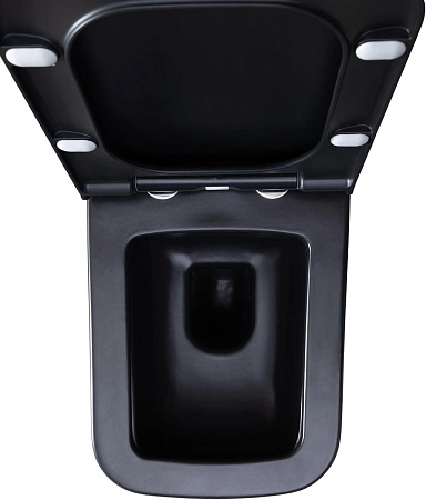 Унитаз подвесной Allen Brau Infinity 4.21011.31 с крышкой, черный матовый